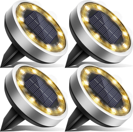 Solara™ Lights – Weatherproof Solar Pathway Glow (Set of 4)