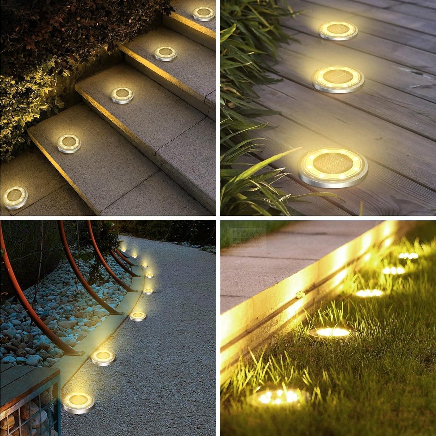 Solara™ Lights – Weatherproof Solar Pathway Glow (Set of 4)